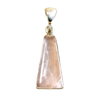 Rose Quartz and Sterling Silver Pendant