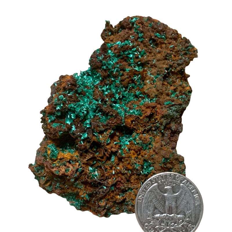 Malachite with Goethite (Mexico)
