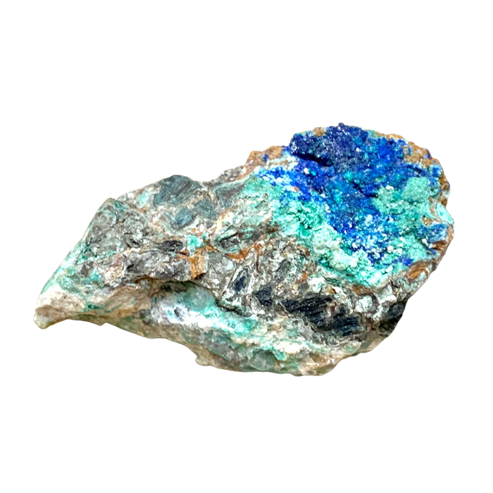 Linarite on Altered Galena (Blanchard Mine, Socorro Co., New Mexico)