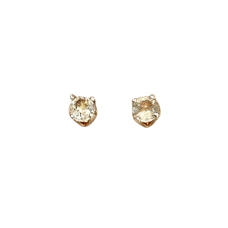 Labradorite Faceted Stud Earrings