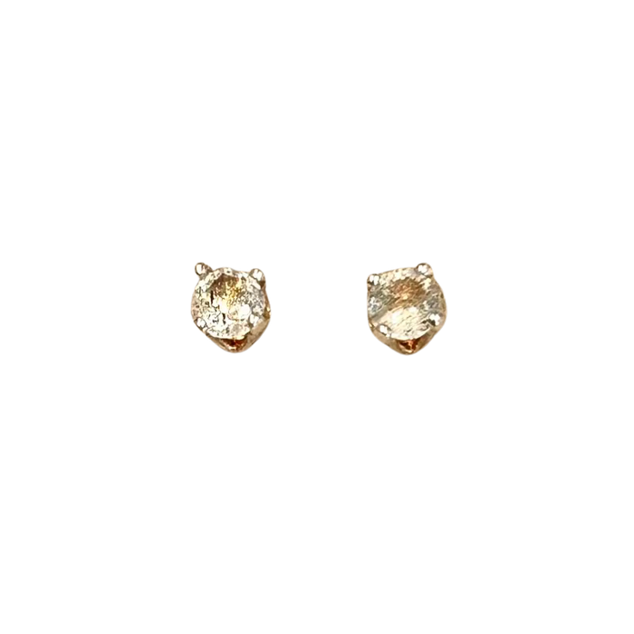 Labradorite Faceted Stud Earrings