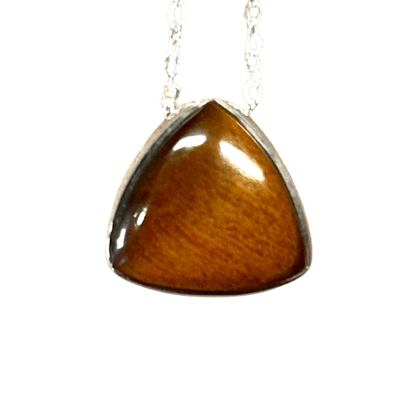 Tiger Eye Pendant and Chain