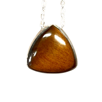Tiger Eye Pendant and Chain