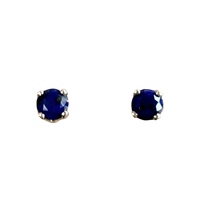 Lapis Lazuli Faceted Post Earring