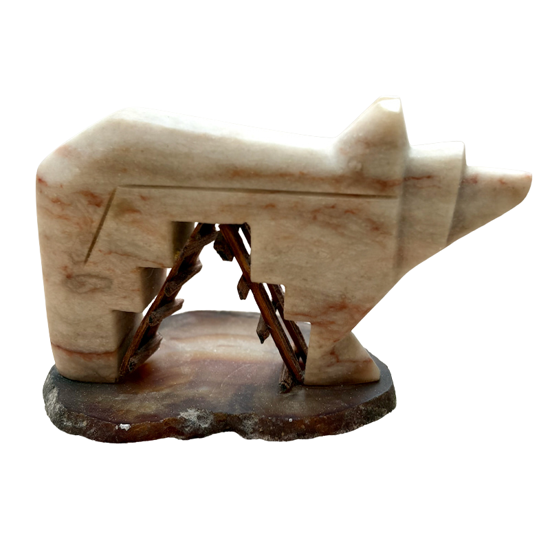 Justin Gomez Bear Carving (Taos, New Mexico)