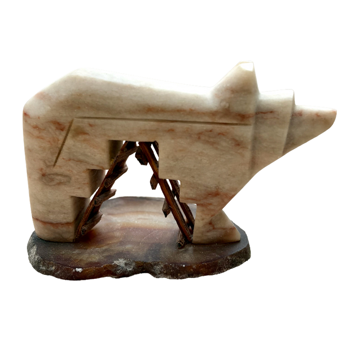 Justin Gomez Bear Carving (Taos, New Mexico)