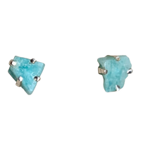 Amazonite Rough Post Earrings