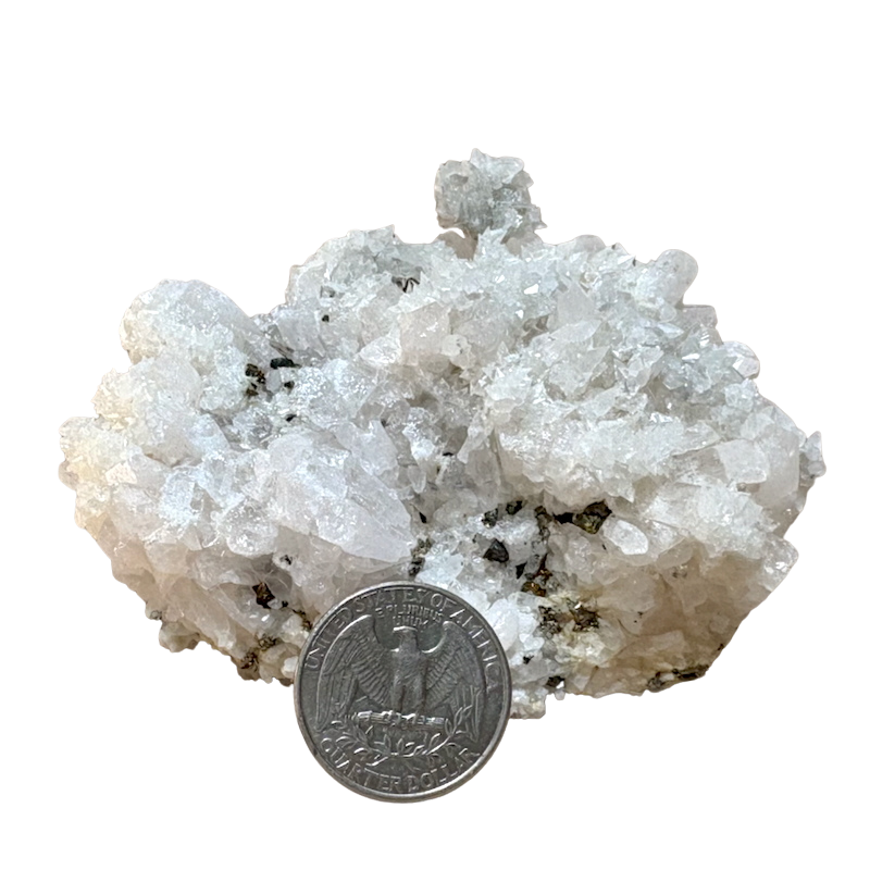 Danburite with Calcite and Chalcopyrite (Mexico)