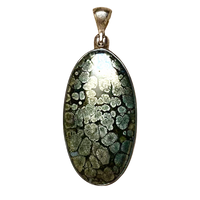 Marcasite in Matrix & Sterling Silver Pendant