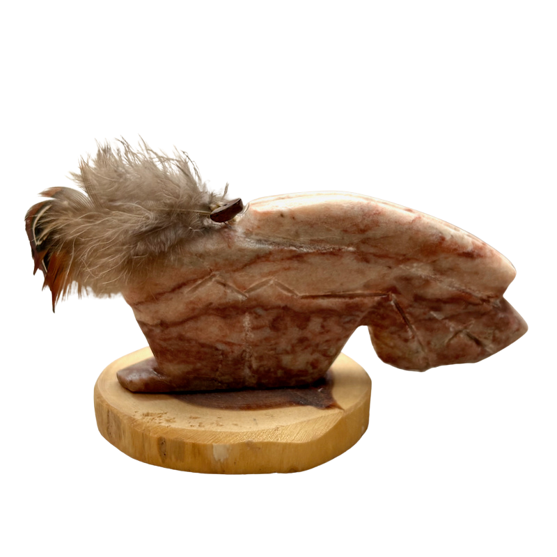 Justin Gomez Buffalo Carving (Taos, New Mexico)