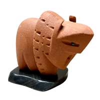 Justin Gomez Buffalo Carving (Taos, New Mexico)