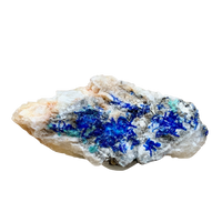 Linarite on Altered Galena (Blanchard Mine, Socorro Co., New Mexico)