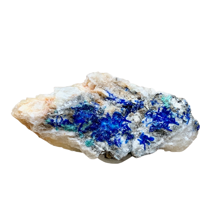 Linarite on Altered Galena (Blanchard Mine, Socorro Co., New Mexico)