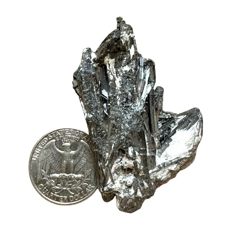 Stibnite Crystal Cluster (China)