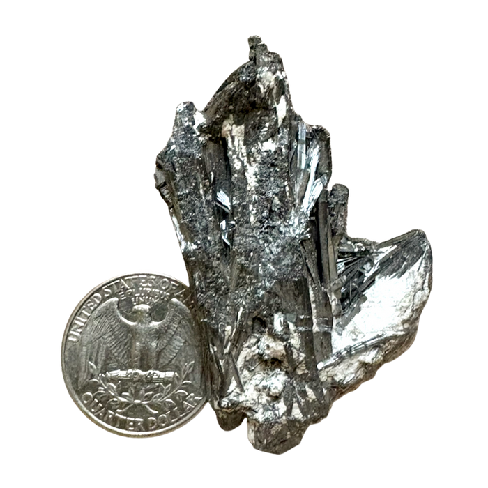 Stibnite Crystal Cluster (China)