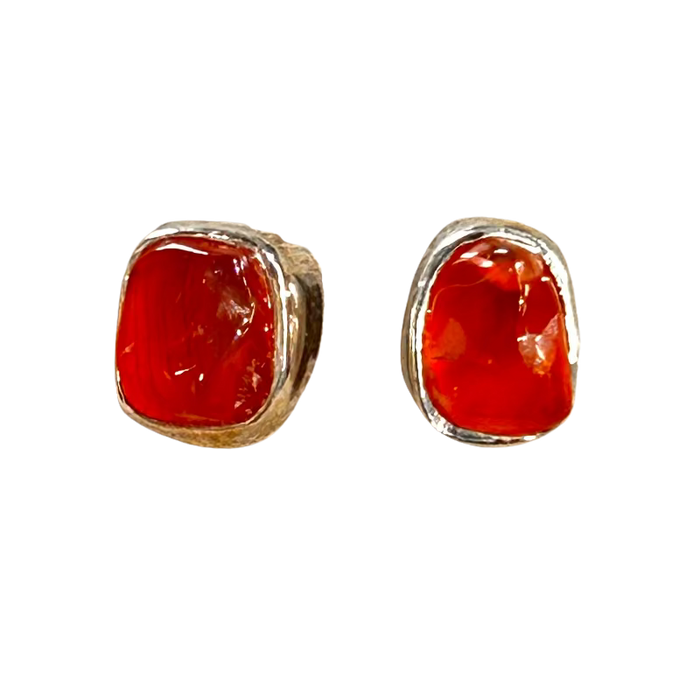 Carnelian Stud Earrings