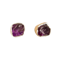 Amethyst Stud Earrings