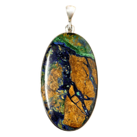 Malachite and Azurite Pendant