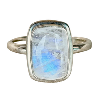 Moonstone (Rainbow) Ring (Size 8)