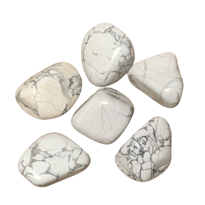 Howlite Polished Pebble (Calm, Patience)