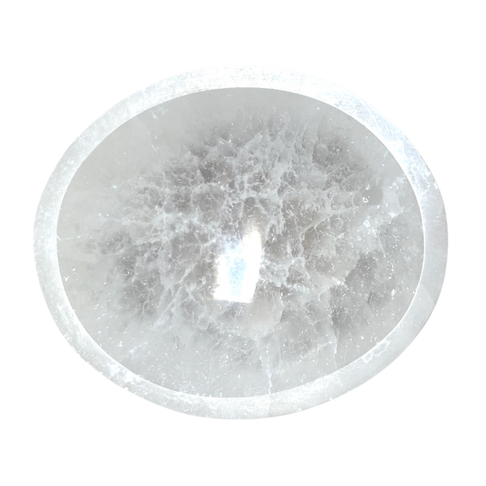 Selenite Gypsum Oval Bowl
