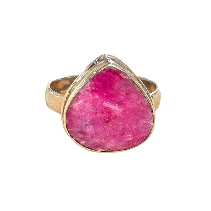 Ruby Rough Ring (size 8)