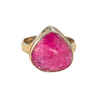 Ruby Rough Ring (size 8)