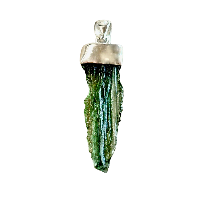 Moldavite Rough Pendant