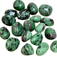 Ruby and Zoisite Polished Pebbles