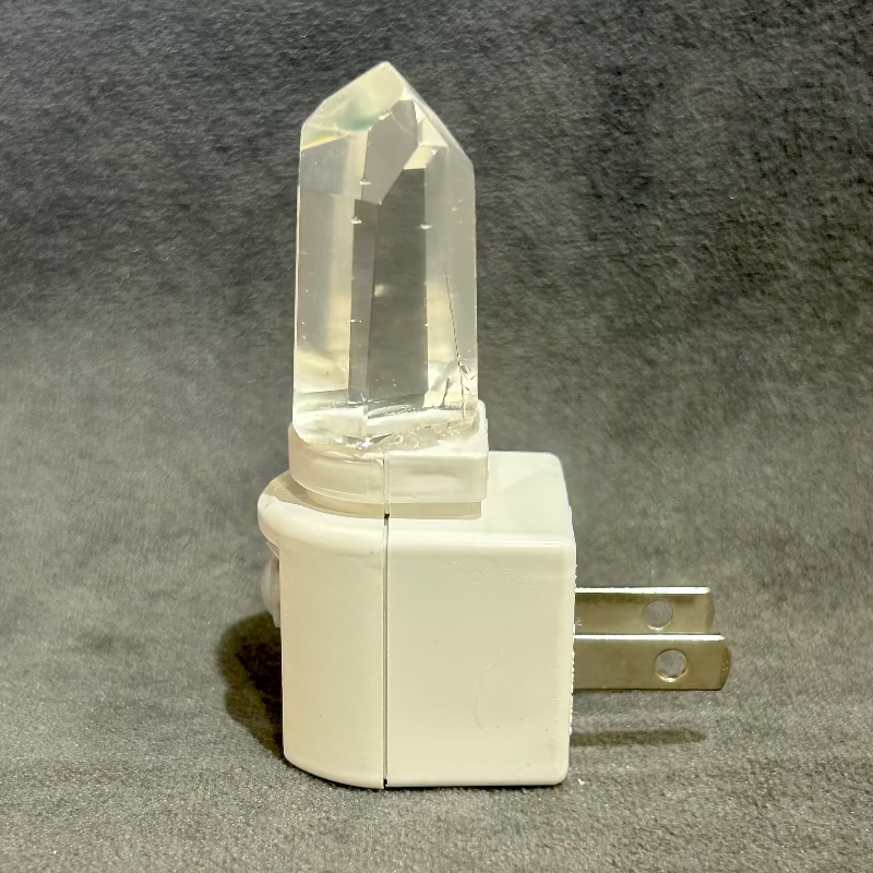 Night Light with Clear Quartz Crystal