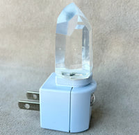 Water Clear Quartz Crystal Night Light