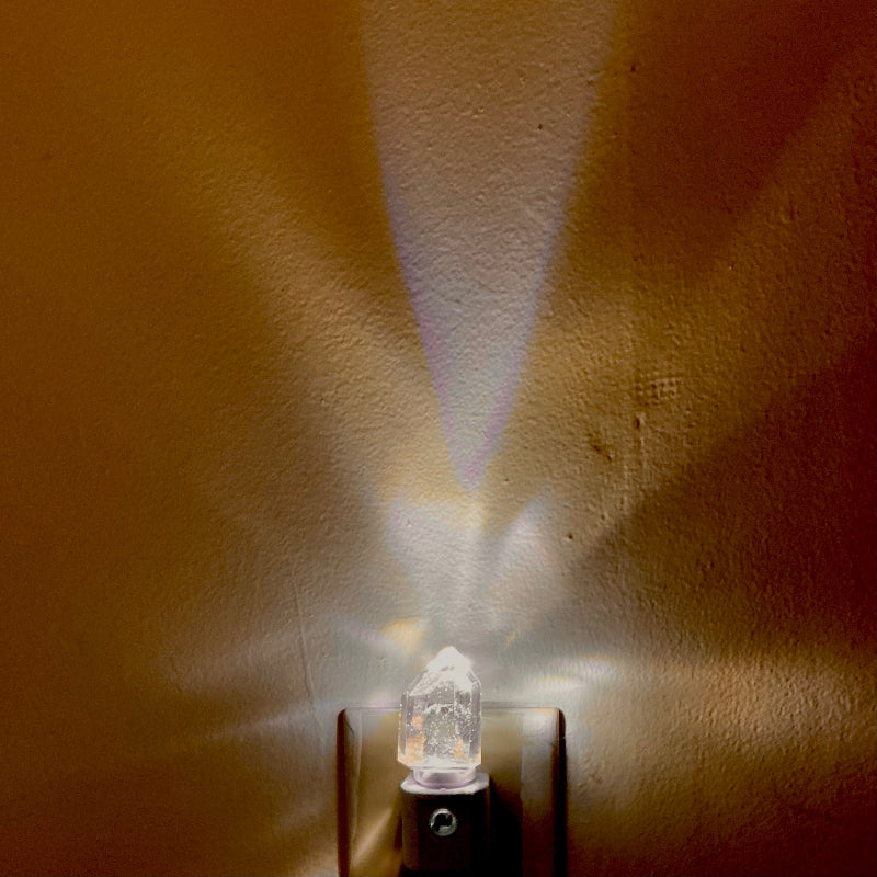 Night Light with Smoky Quartz Crystal