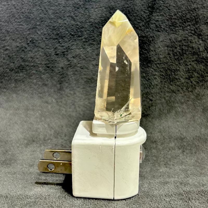 Night Light with Amianto Quartz Crystal