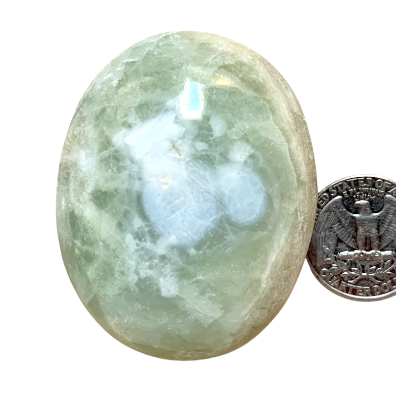 Calcite (Green) "Happy" Stone