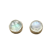 Moonstone (Rainbow) Stud Earrings