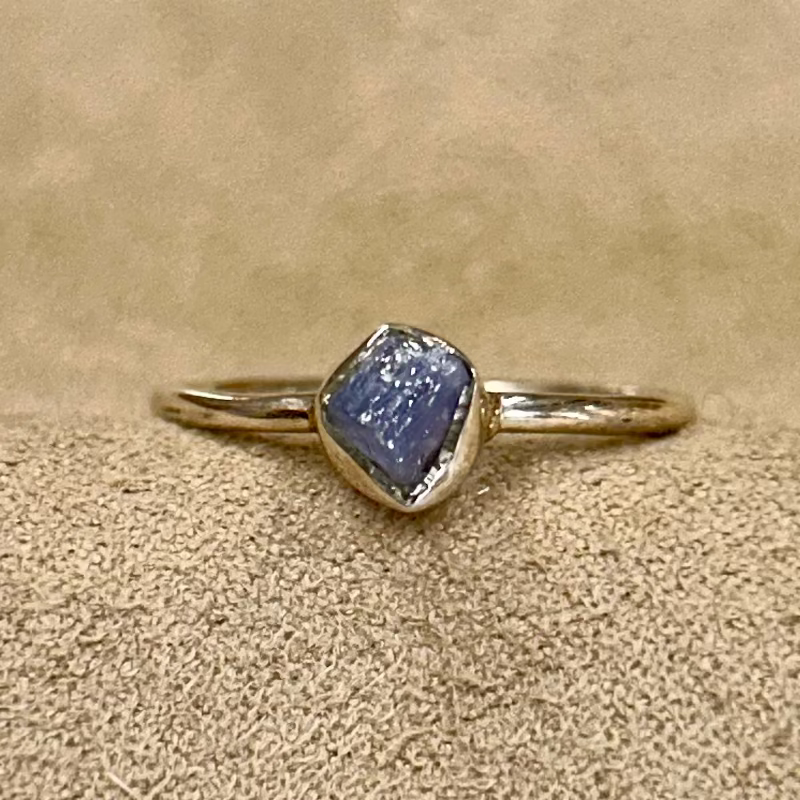 Sapphire (Rough) Stacker Ring