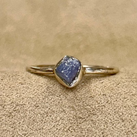 Sapphire (Rough) Stacker Ring