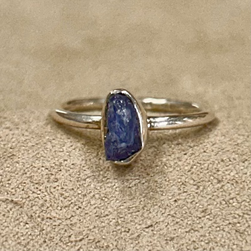 Sapphire (Rough) Stacker Ring