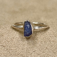 Sapphire (Rough) Stacker Ring