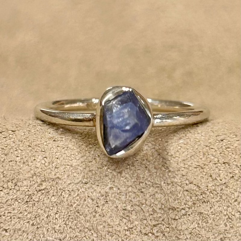 Sapphire (Rough) Stacker Ring