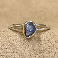 Sapphire (Rough) Stacker Ring