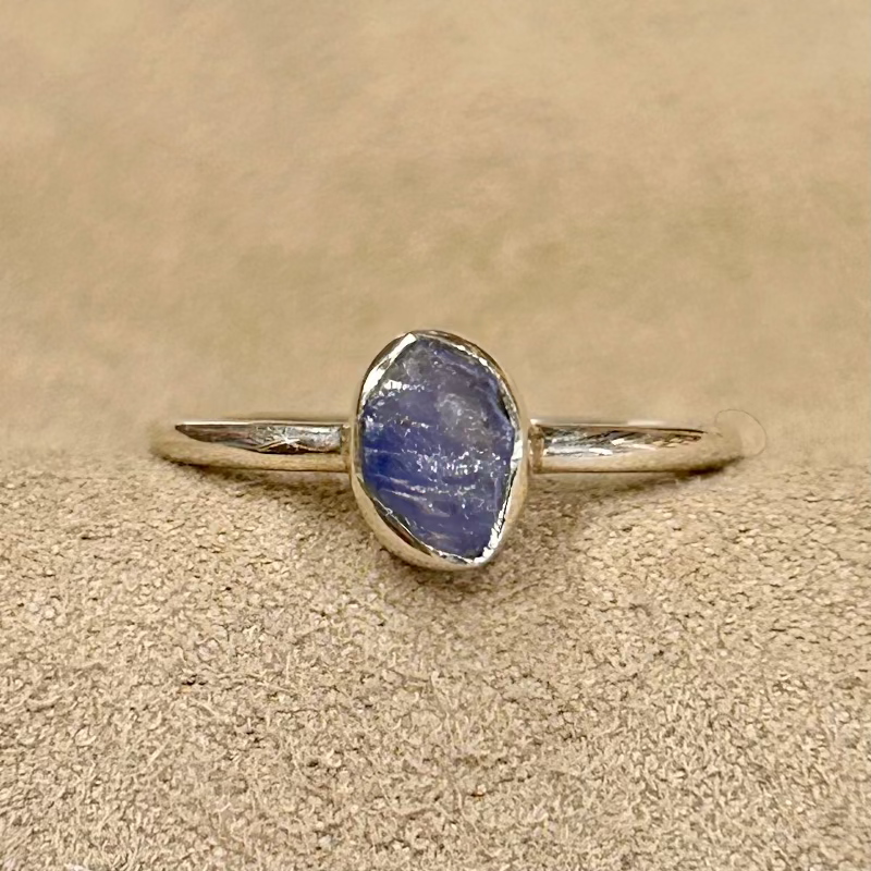 Sapphire (Rough) Stacker Ring