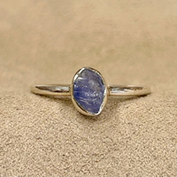 Sapphire (Rough) Stacker Ring