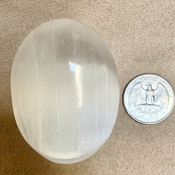 Selenite Palmstone