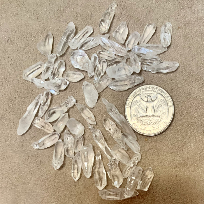 Quartz Crystals Mixed Size (23 grams)