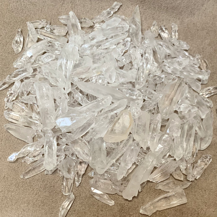 Quartz Crystals (Broken) Mixed Sizes (150 grams)