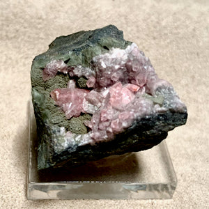 Rhodochrosite with Arsenopyrite (Mexico)