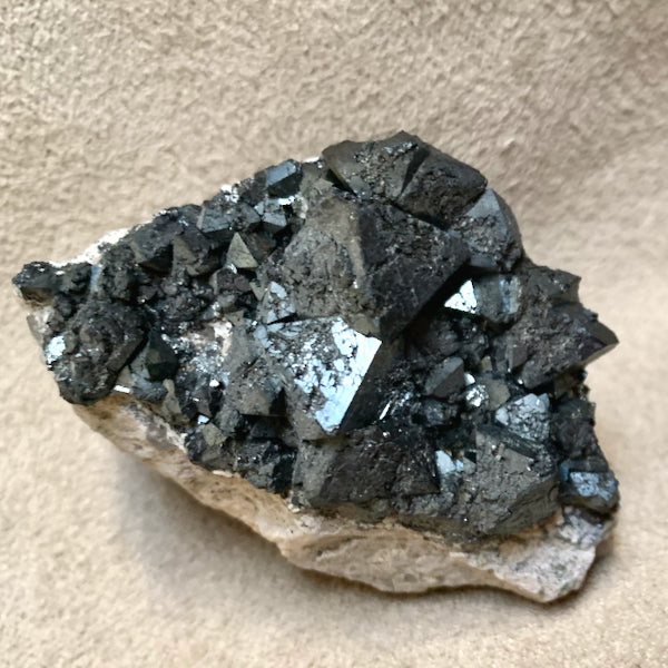 Magnetite Crystal Cluster (Bolivia)