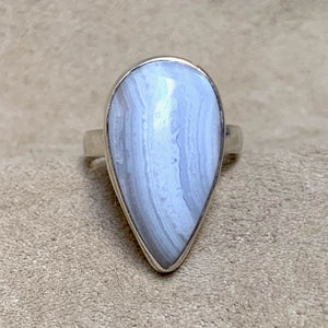 Blue Lace Agate Ring (size 7)