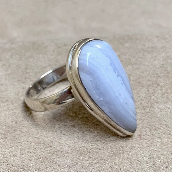 Blue Lace Agate Ring (size 7)